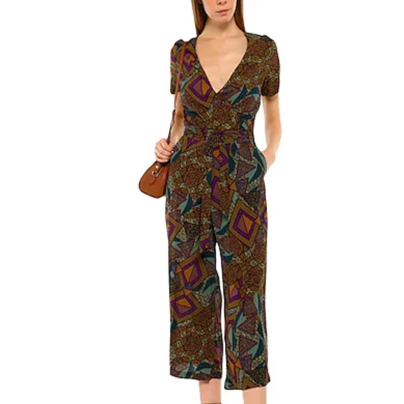 Desigual Pants - Desigual Print Jumpsuit Size M